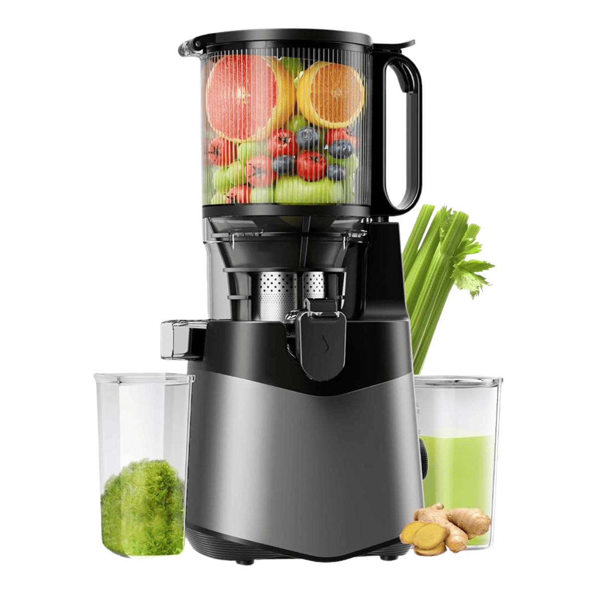 400W Cold Press Juicer with 5.3-Inch Feeding Tube