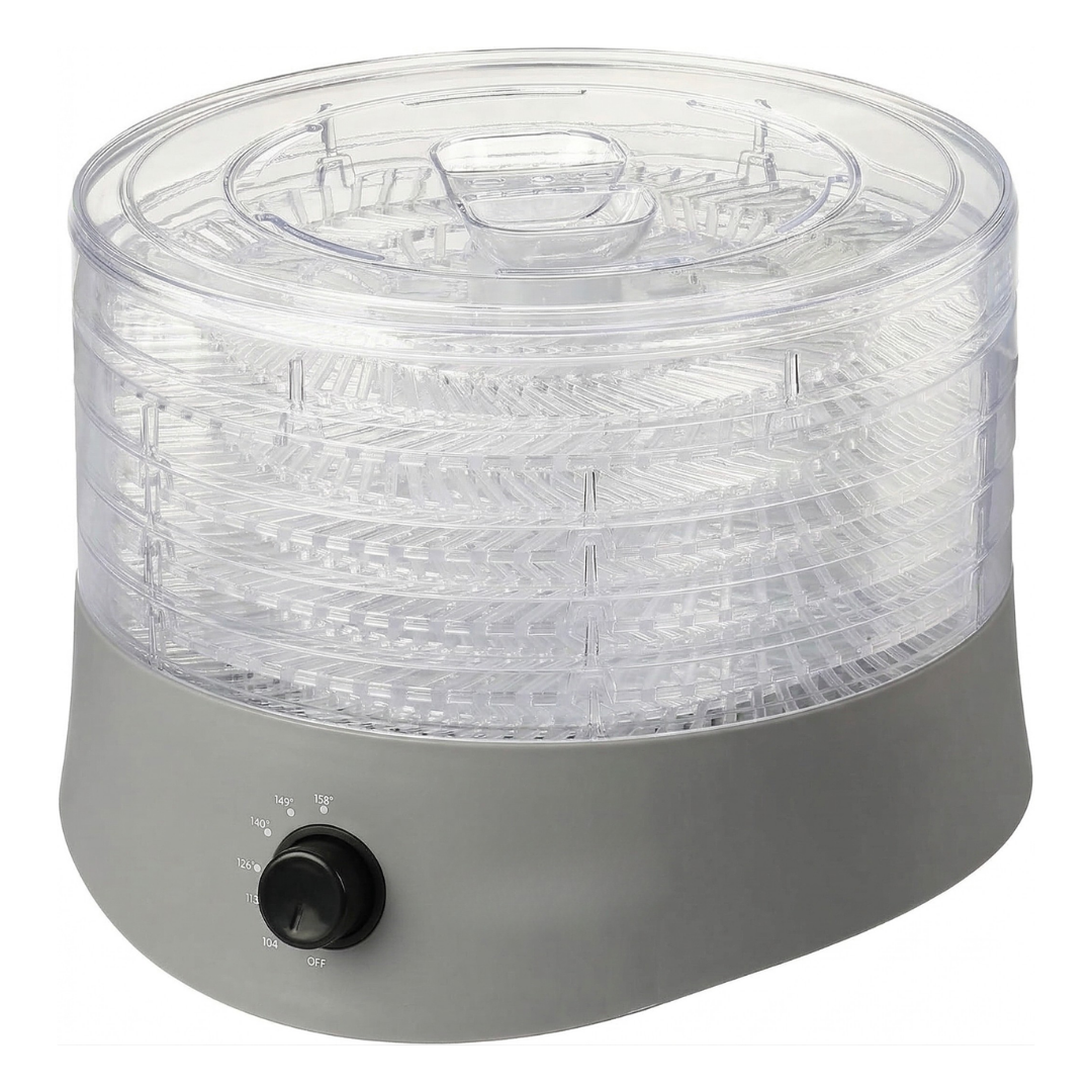 Food Dehydrator with Five Stackable Trays – 280W Compact Design
