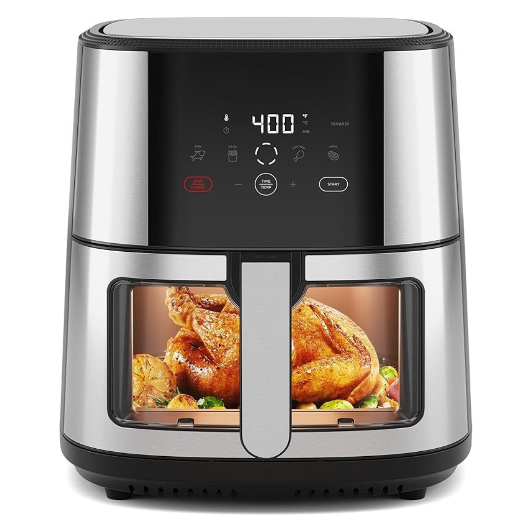 8 Quart Touchscreen Air Fryer with Nonstick Basket and Presets