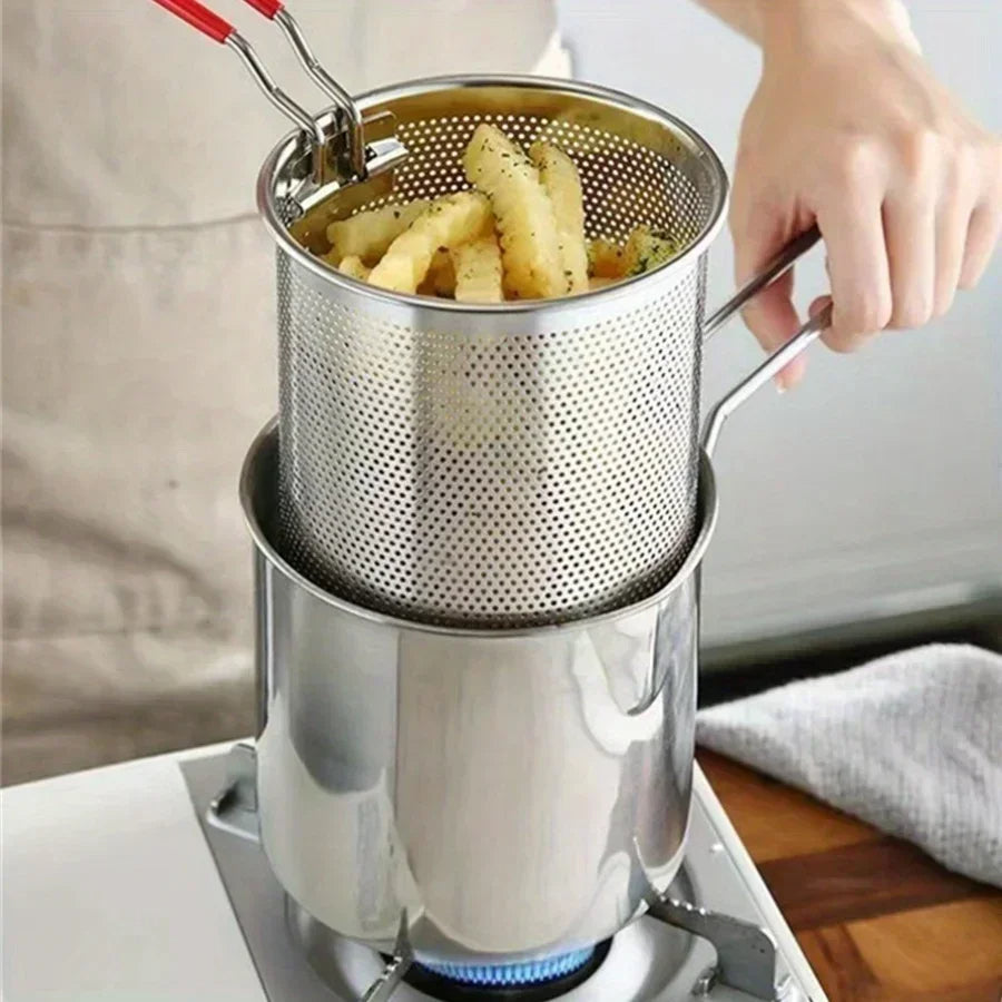 Versatile Frying Strainer Pot for Effortless Cooking