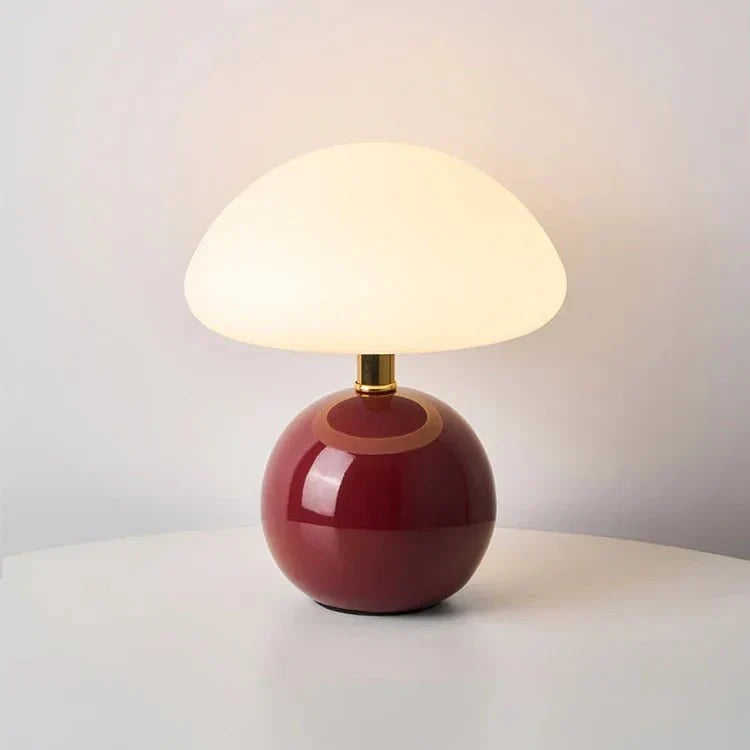 Elegant Glass Dome Lamp with Adjustable Lighting