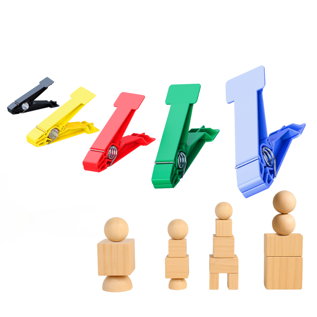 Set of 5 Resistance Clips for Finger Strength and Dexterity Training