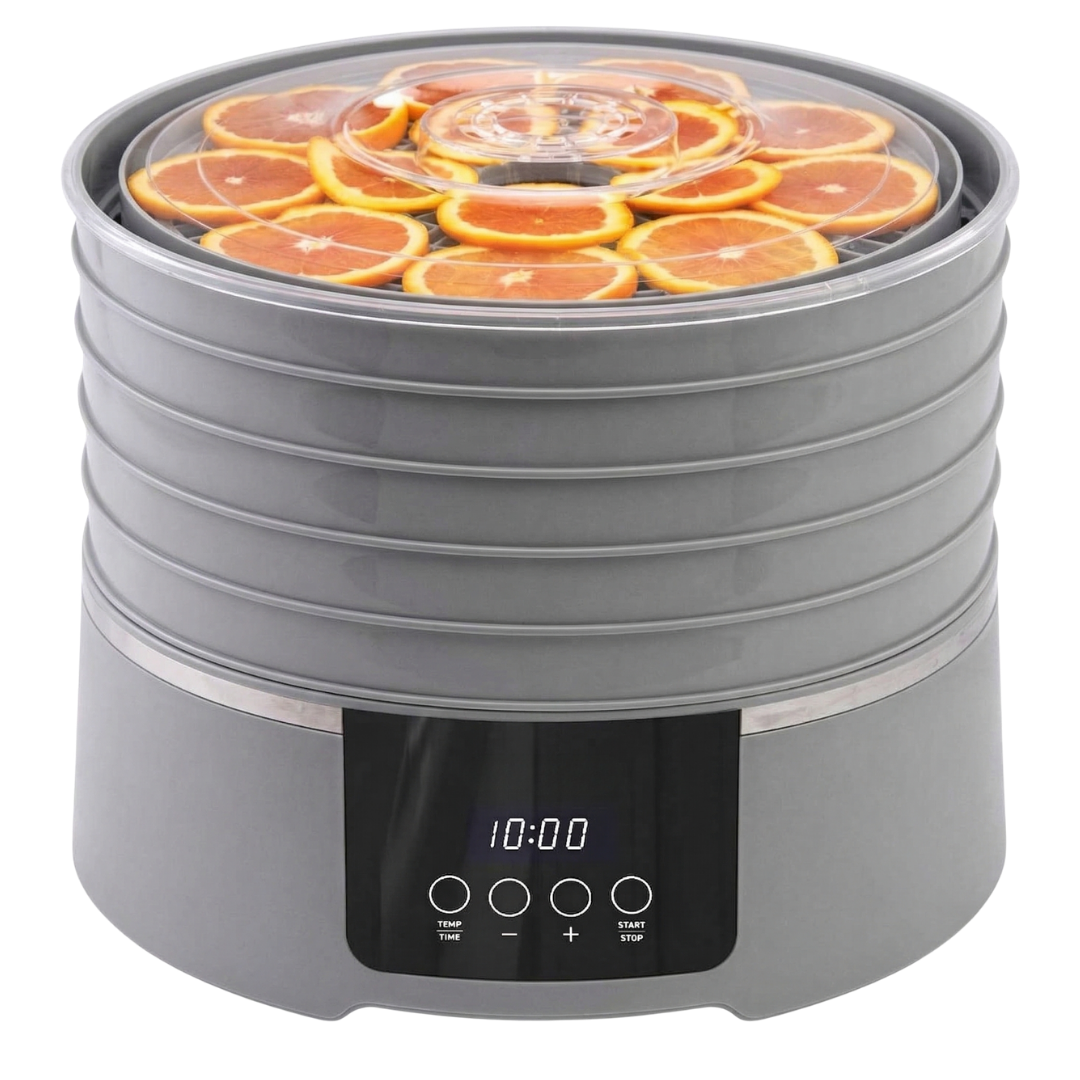 Food Dehydrator with Five Trays, Timer, and Adjustable Temperature