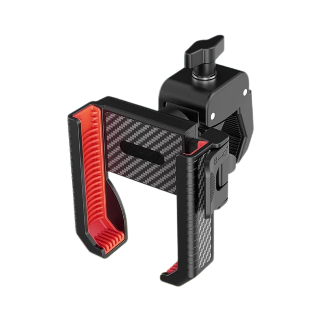 Adjustable Golf Cart Phone Holder with 360° Rotating Clamp