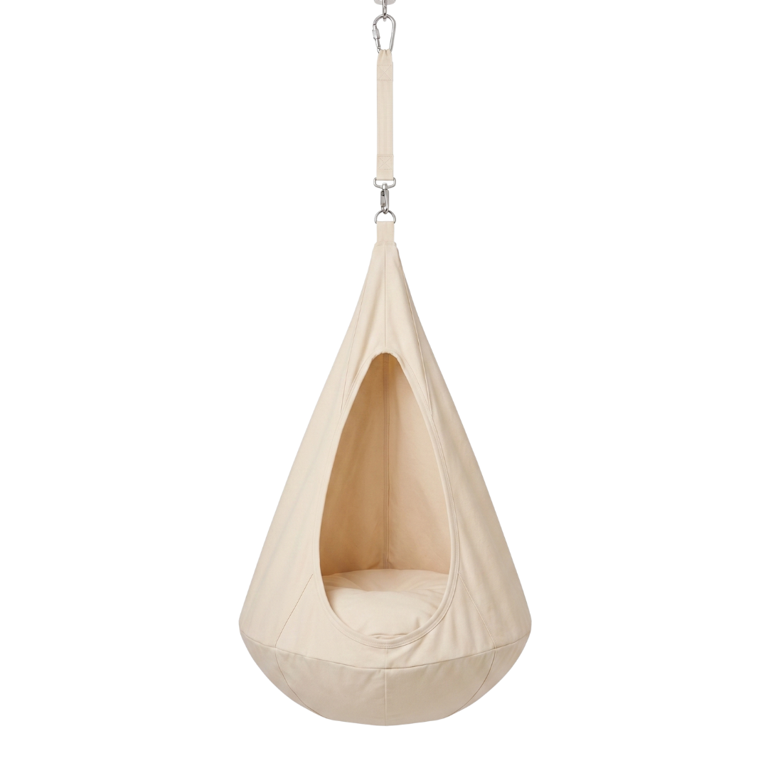 Hanging Fabric Seat Sensory Swing Chair for Kids with Strap