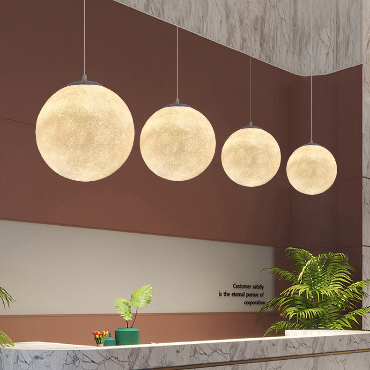 Celestial Orb Pendant Light for a Tranquil Glow