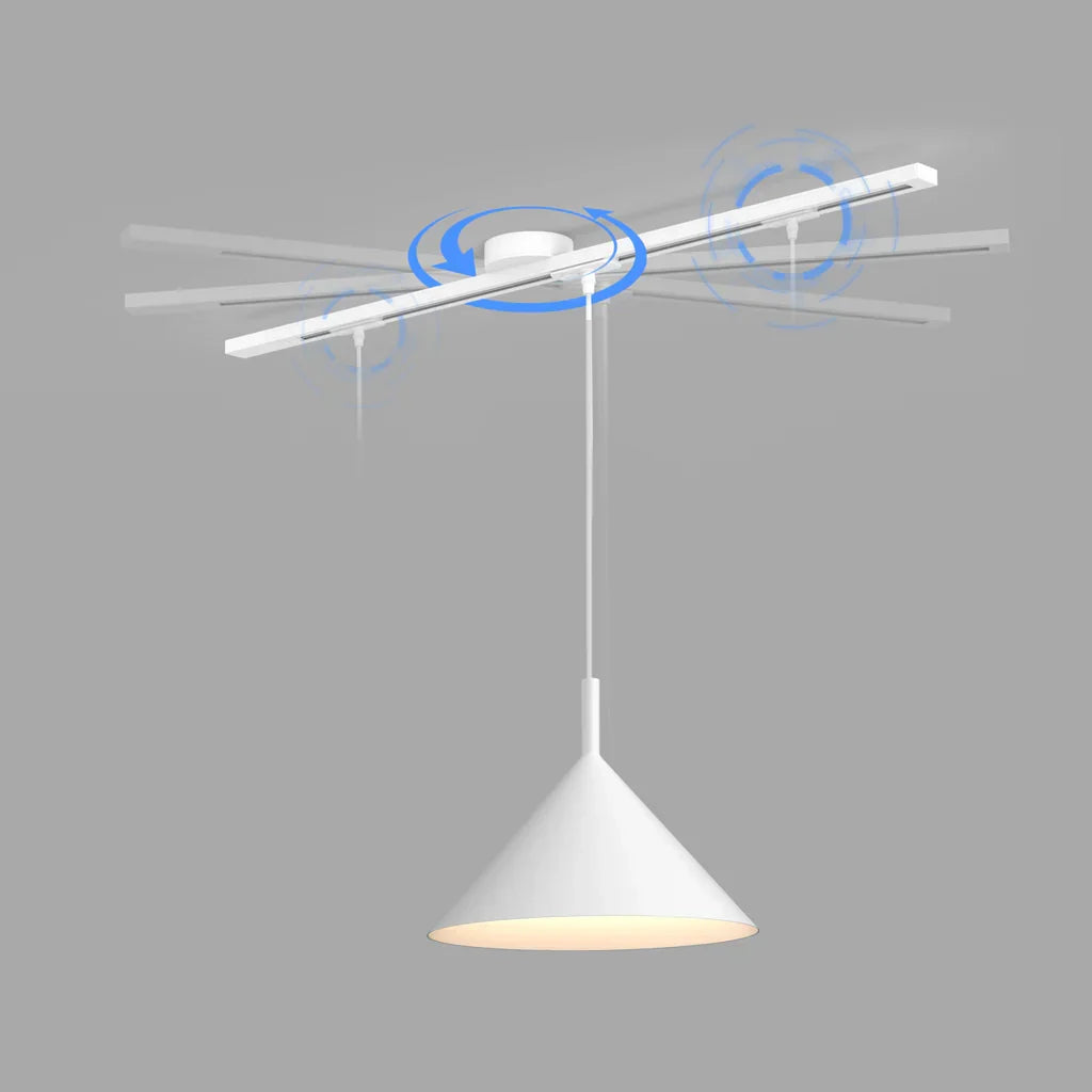 Versatile Ceiling Track Light System with Adjustable Pendant Mount