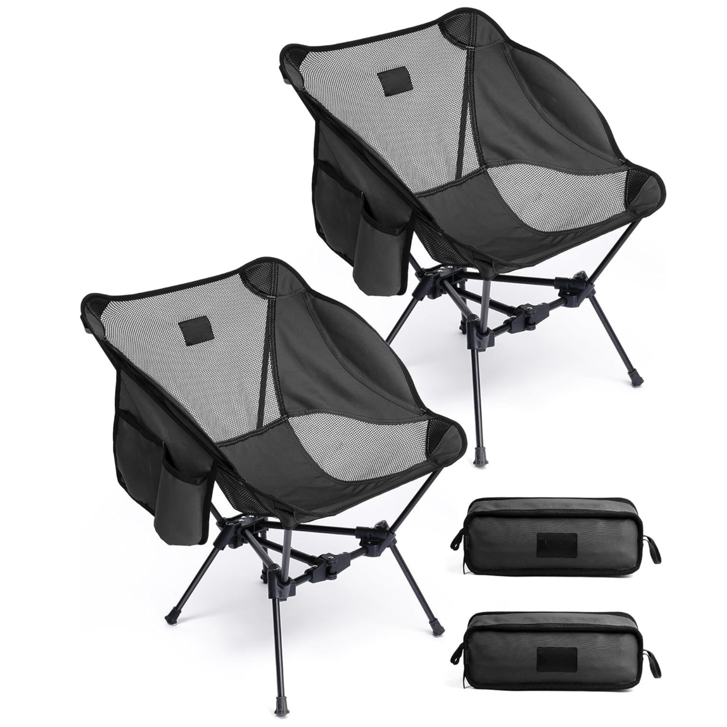 Aluminum Frame Folding Chair for Camping – Portable with Carry Bag