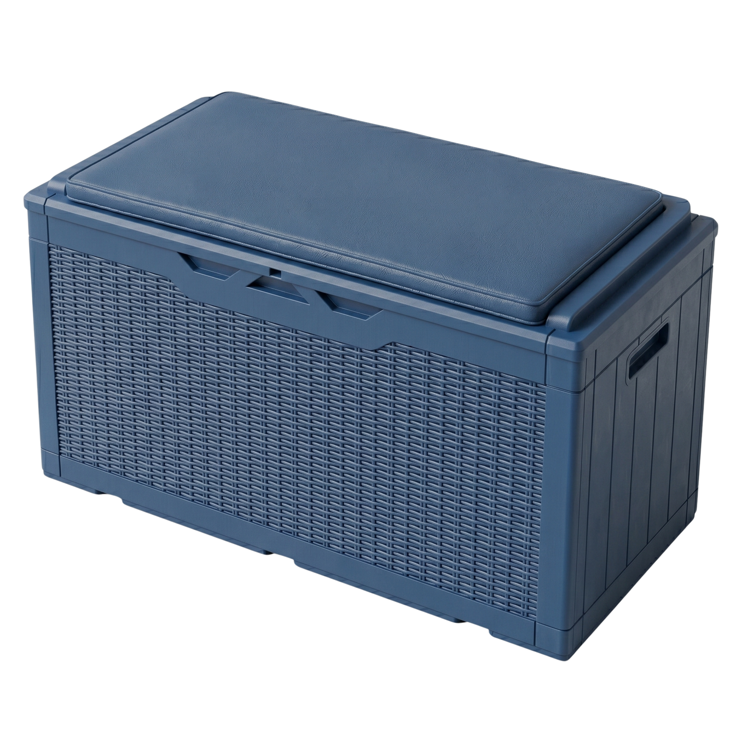Deck Box for Storage with Cushioned Seating and Lift-Open Feature
