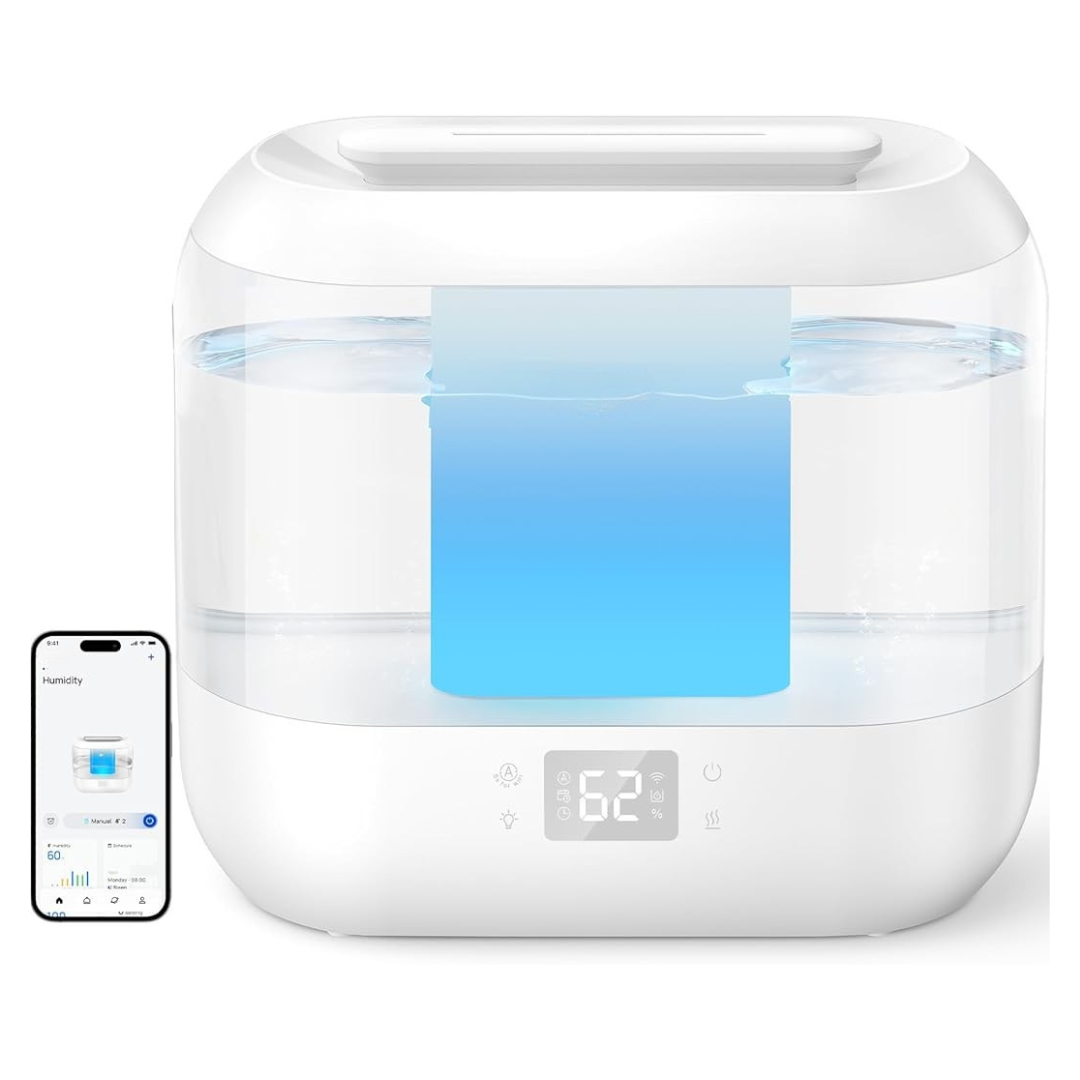 4L Ultrasonic Humidifier with Voice Control, App Function & Nightlight