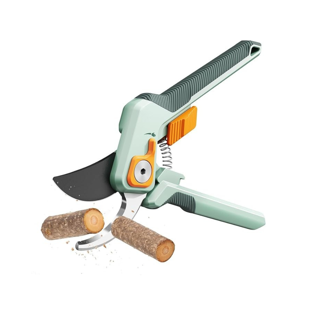 Garden Pruning Shears - Bypass Design in Stainless Steel for Plants and Branches