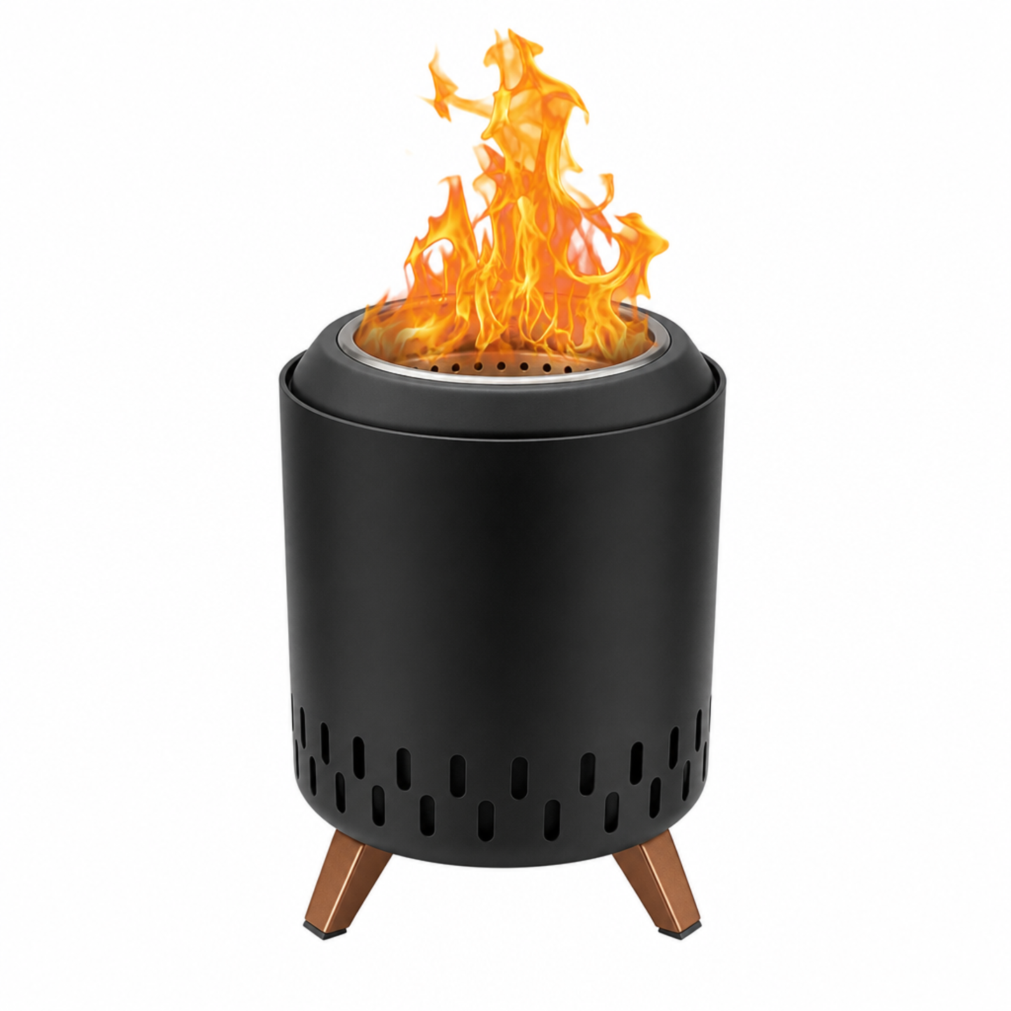 Stainless Steel Wood Pellet Burner – Smokeless Tabletop Fire Pit