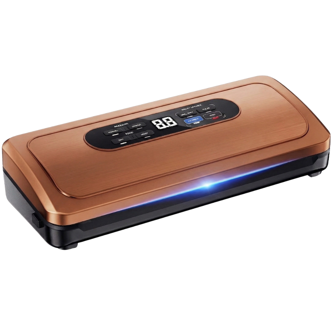 10-in-1 Vacuum Packing Device with Integrated Cutter and Roll Holder