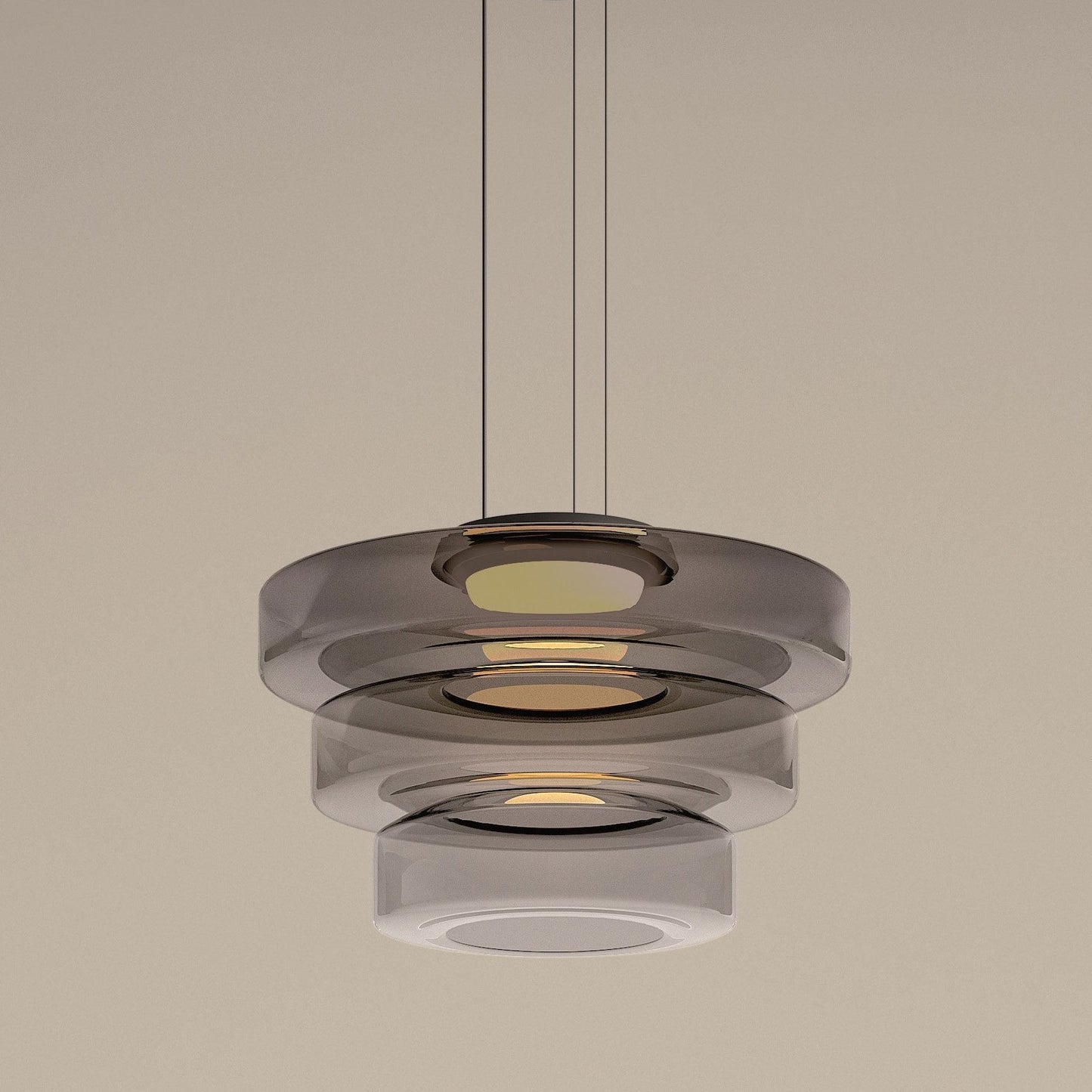 Sleek Glass Pendant Light – Contemporary Hanging Fixture