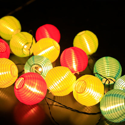 Vibrant Solar Lantern String Lights for Outdoor Spaces