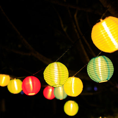 Vibrant Solar Lantern String Lights for Outdoor Spaces