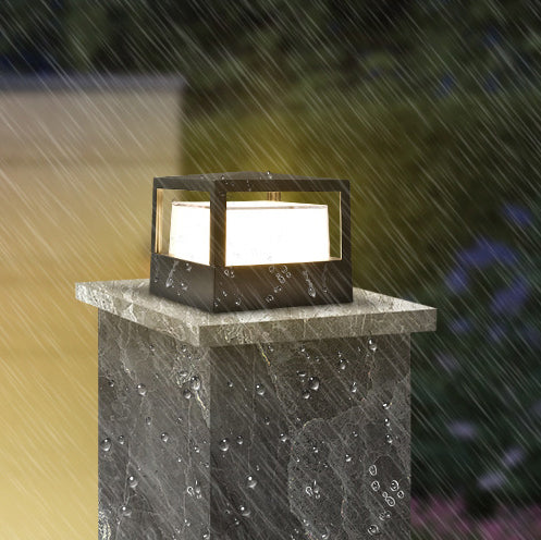 Sleek Outdoor LED Lantern – Weatherproof Aluminum Structure