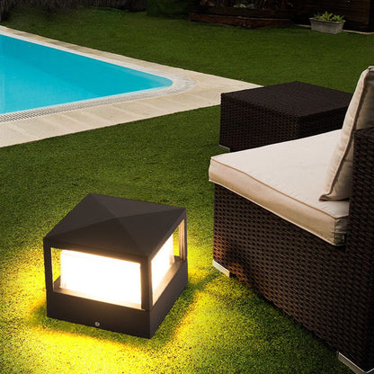 Sleek Outdoor LED Lantern – Weatherproof Aluminum Structure