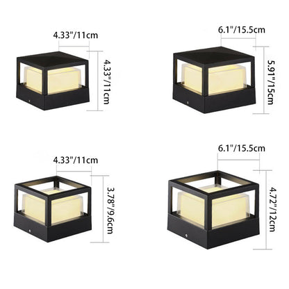 Sleek Outdoor LED Lantern – Weatherproof Aluminum Structure