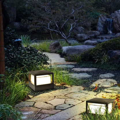Sleek Outdoor LED Lantern – Weatherproof Aluminum Structure