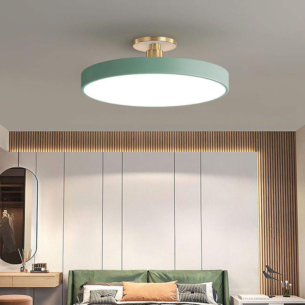 Chic Two-Color LED Ceiling Light with Convenient Remote Control