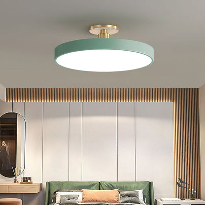 Chic Two-Color LED Ceiling Light with Convenient Remote Control