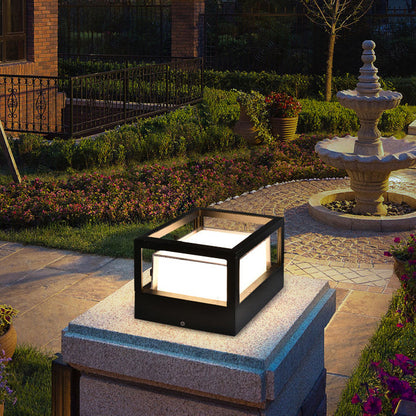 Sleek Outdoor LED Lantern – Weatherproof Aluminum Structure