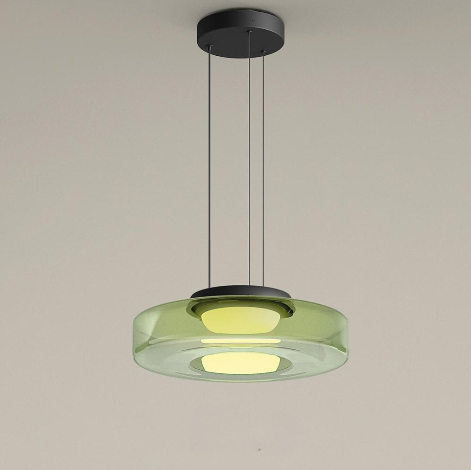 Sleek Glass Pendant Light – Contemporary Hanging Fixture