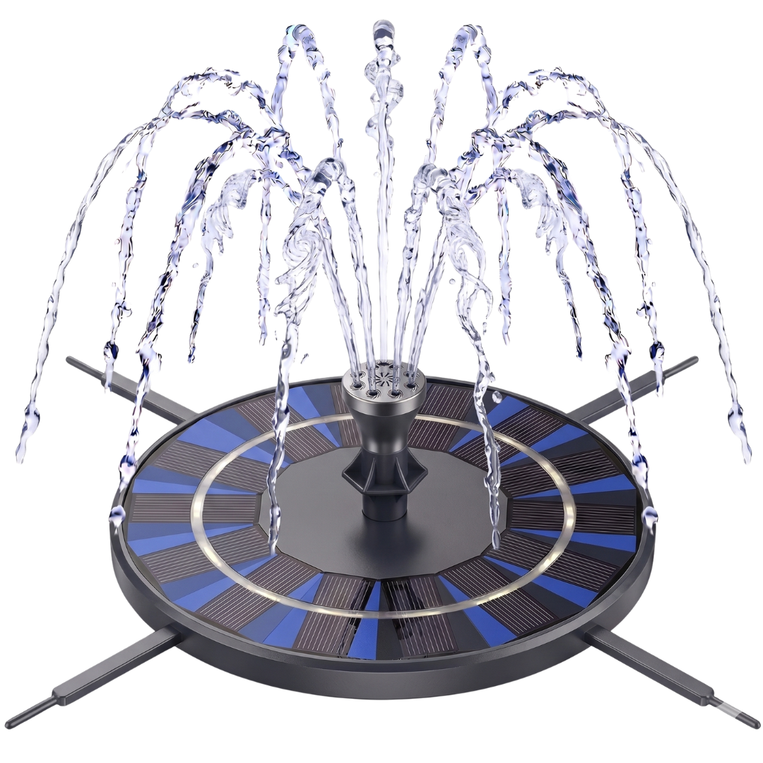Adjustable Bracket Solar Fountain Pump for Bird Baths - 1.4W