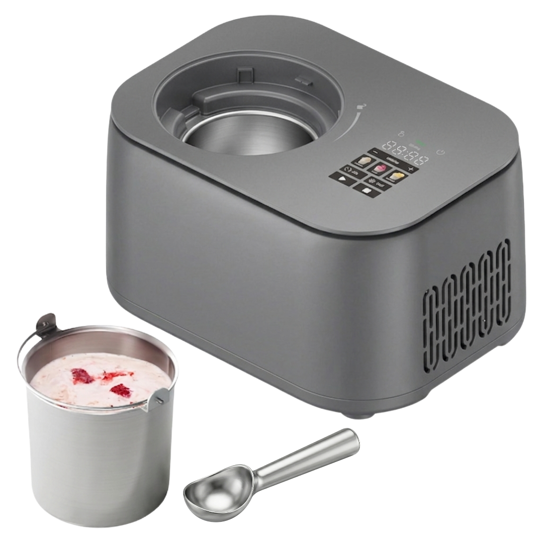 Digital Ice Cream Maker with 3 Settings – 1 Pint Capacity
