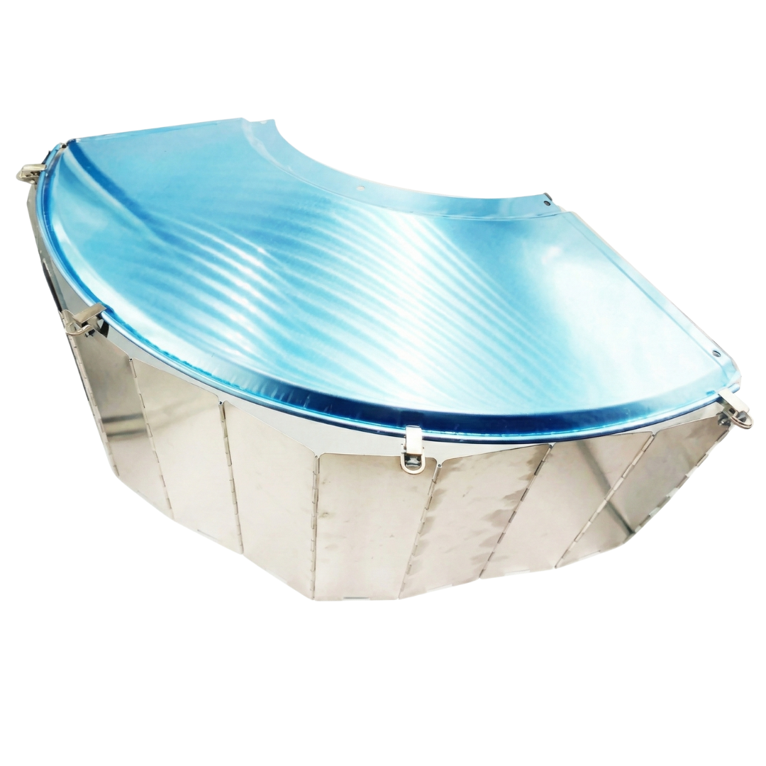 Collapsible Heat Reflector Shield for 10-Panel Aluminum Patio Heater