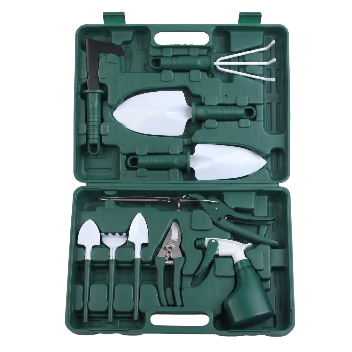 Gardening Hand Tools Set of 10 with Carrying Case for Outdoor Work