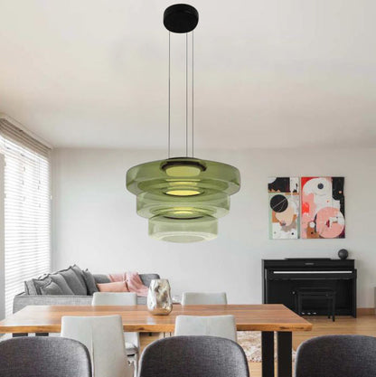 Sleek Glass Pendant Light – Contemporary Hanging Fixture