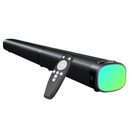 Bluetooth Sound Bar with RGB Lighting for Smart TVs – 100W Detachable