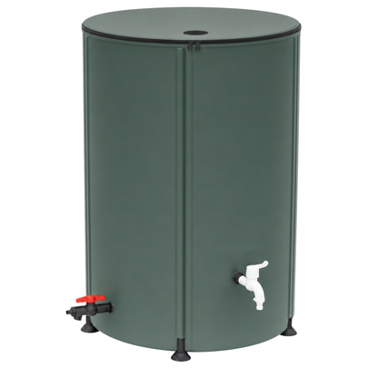 Collapsible 105 Gallon Rainwater Barrel for Garden and Gutter Use