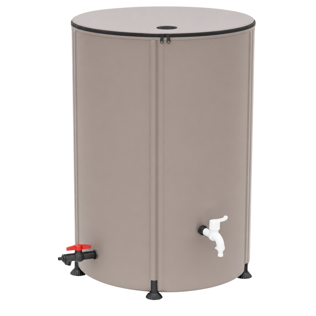 Collapsible 105 Gallon Rainwater Barrel for Garden and Gutter Use