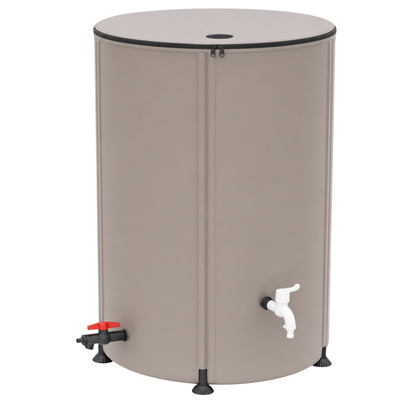 Collapsible 105 Gallon Rainwater Barrel for Garden and Gutter Use