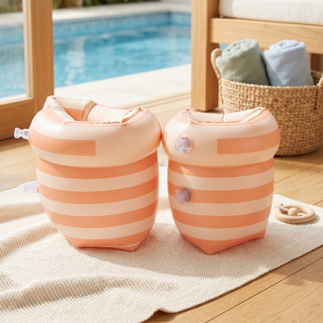 Children's Arm Floaties in Coral Color