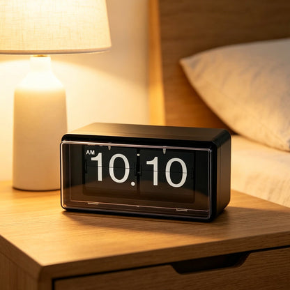Classic Page Turning Clock with Automatic Time Update