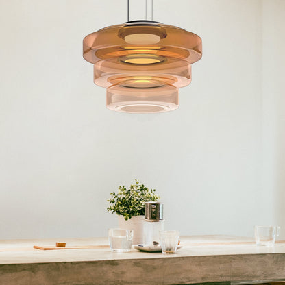 Sleek Glass Pendant Light – Contemporary Hanging Fixture