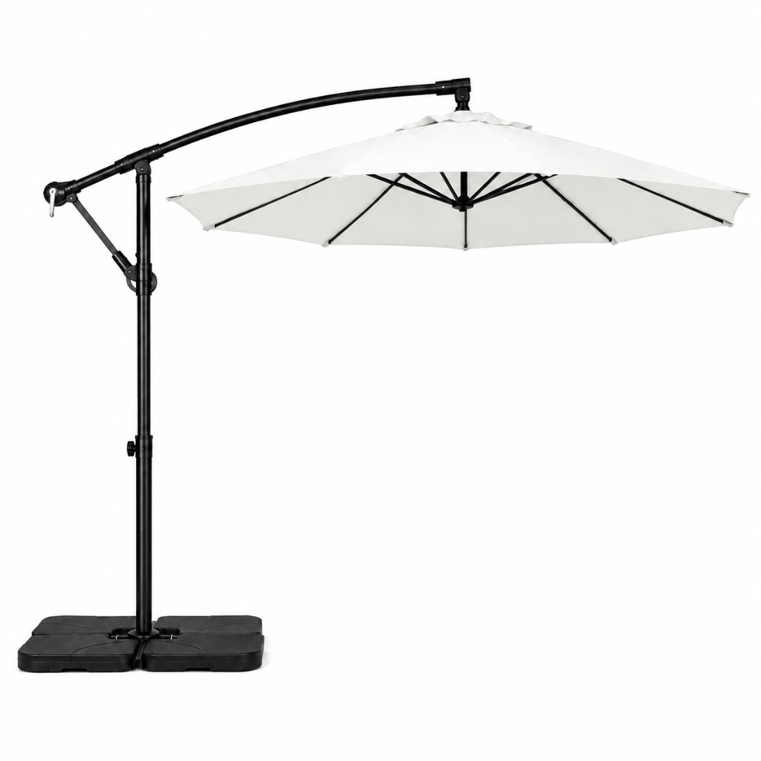 10ft Patio Umbrella with 360° Rotation and Adjustable Tilt