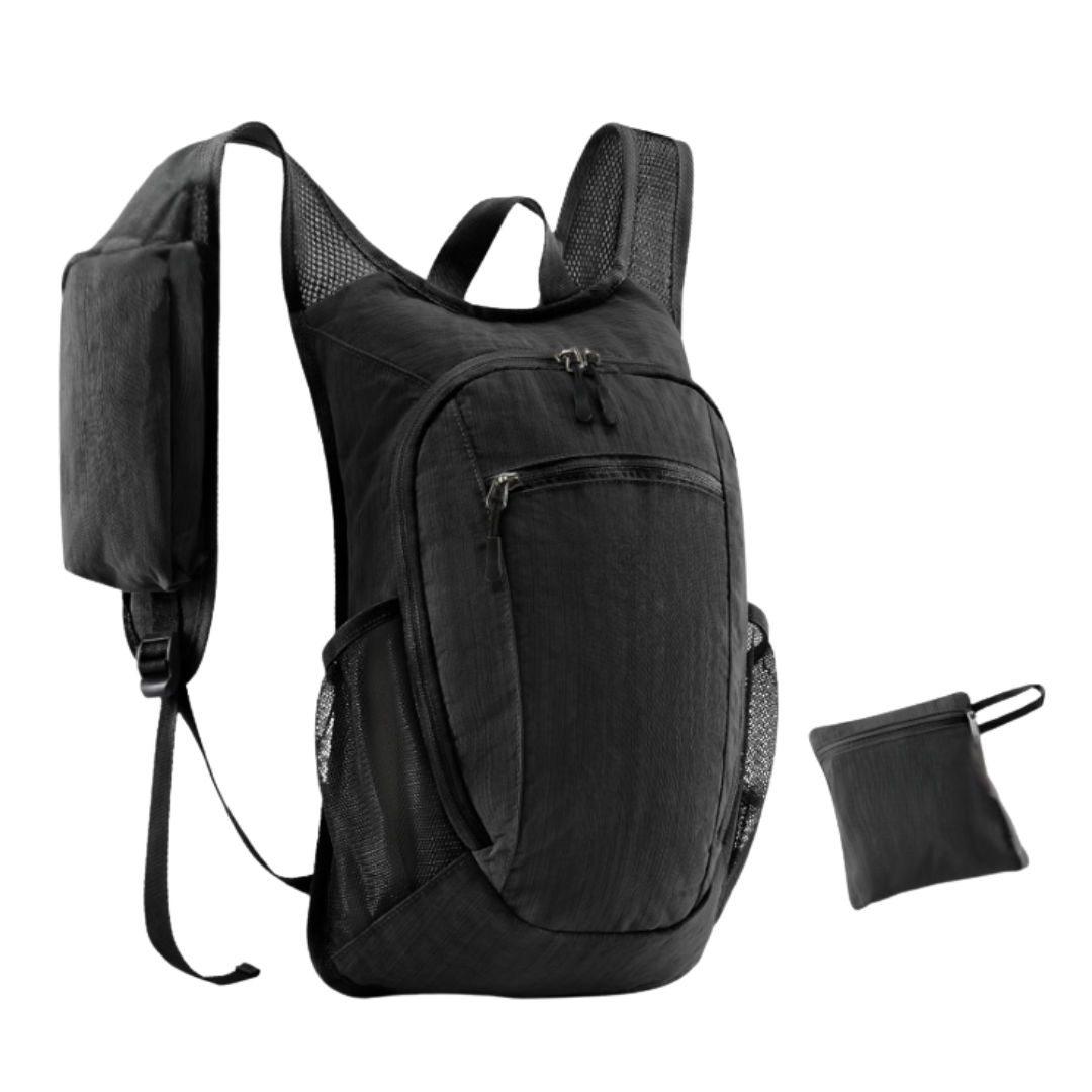 Compact 10L Hiking Backpack with Chest Strap and Storage Pockets