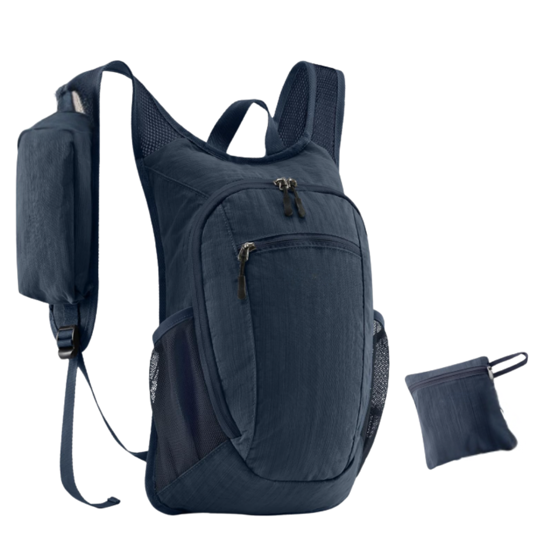 Compact 10L Hiking Backpack with Chest Strap and Storage Pockets