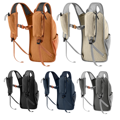 Compact 10L Hiking Backpack with Chest Strap and Storage Pockets