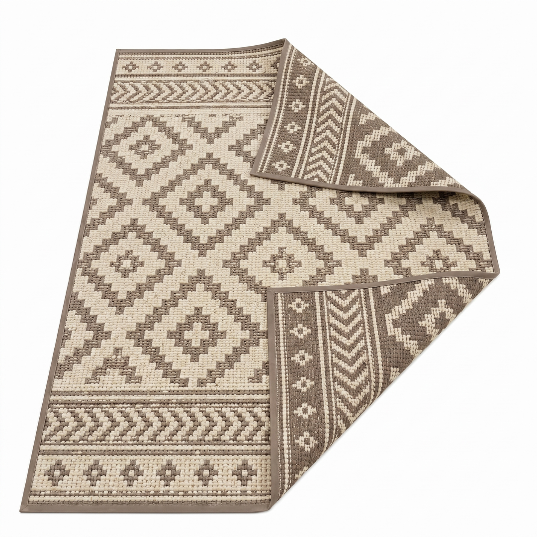 Outdoor Plastic Straw Area Rug 10x14 Feet for Deck, Balcony, RV