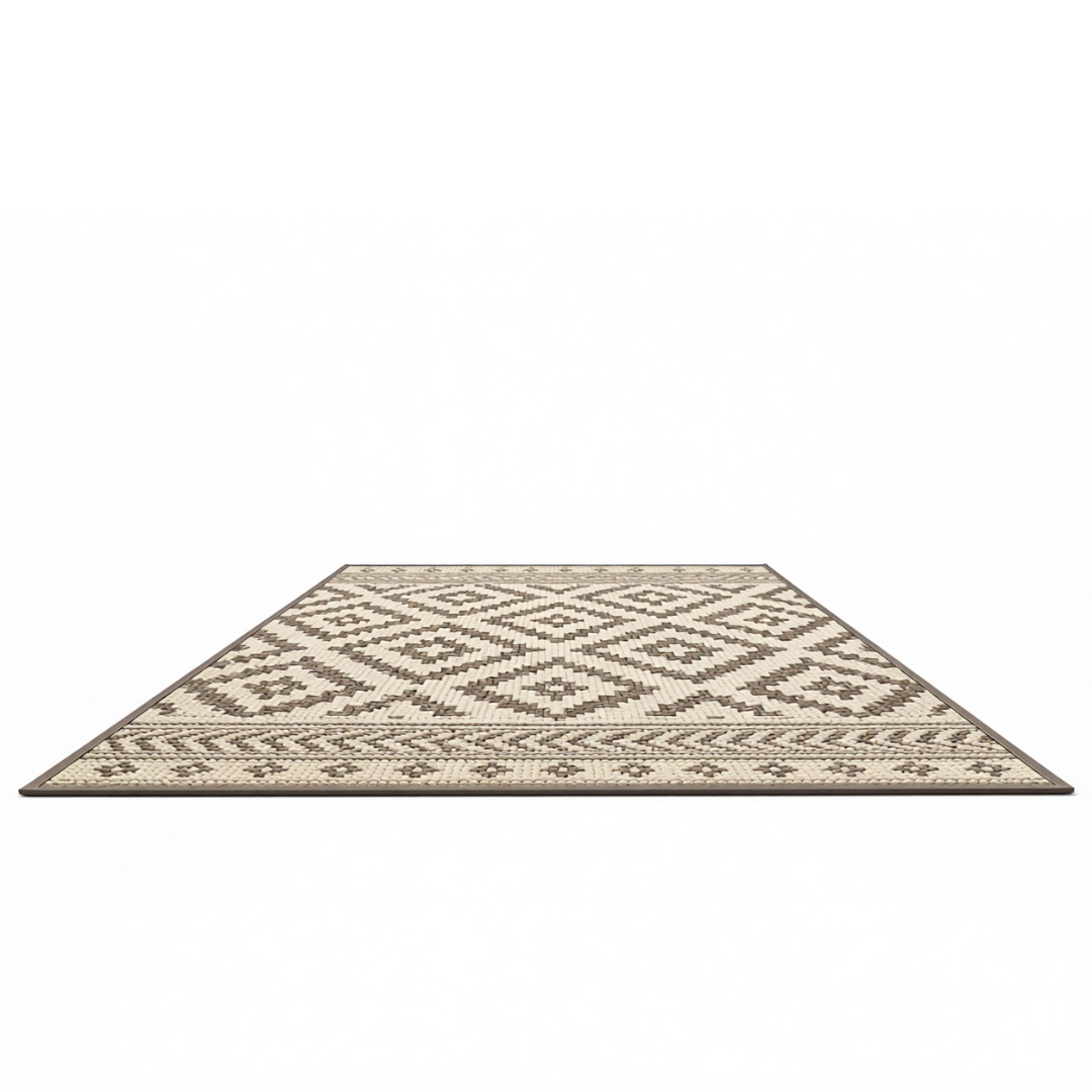 Outdoor Plastic Straw Area Rug 10x14 Feet for Deck, Balcony, RV