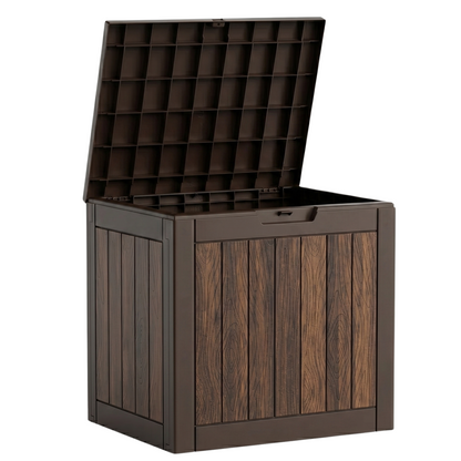 Interlocking Resin Storage Box 113.6 L with Panel Frame Design