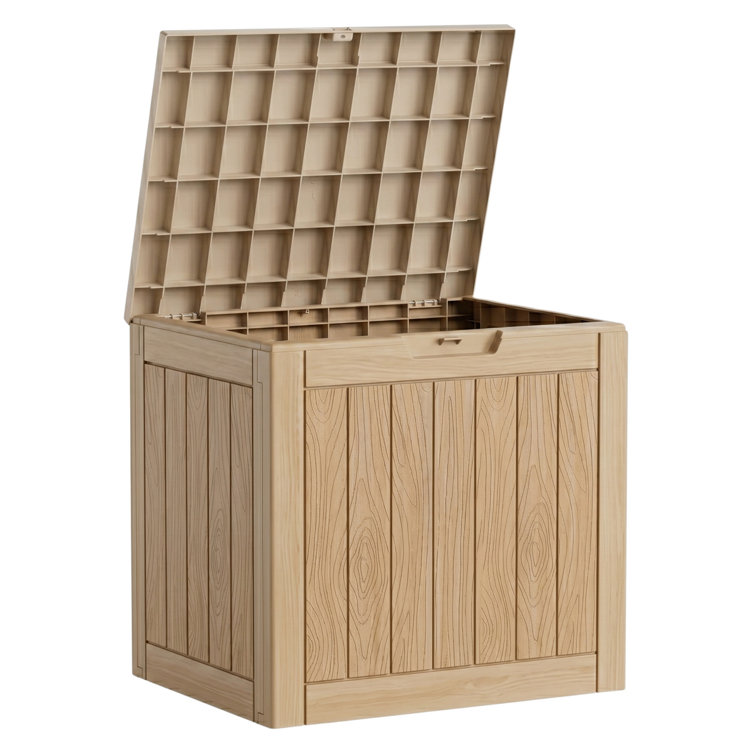 Interlocking Resin Storage Box 113.6 L with Panel Frame Design