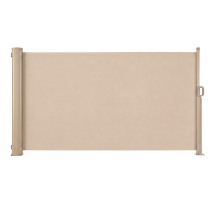 Outdoor Patio Privacy Screen - Retractable Side Awning 118 x 71 Inches