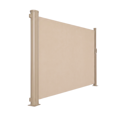 Outdoor Patio Privacy Screen - Retractable Side Awning 118 x 71 Inches